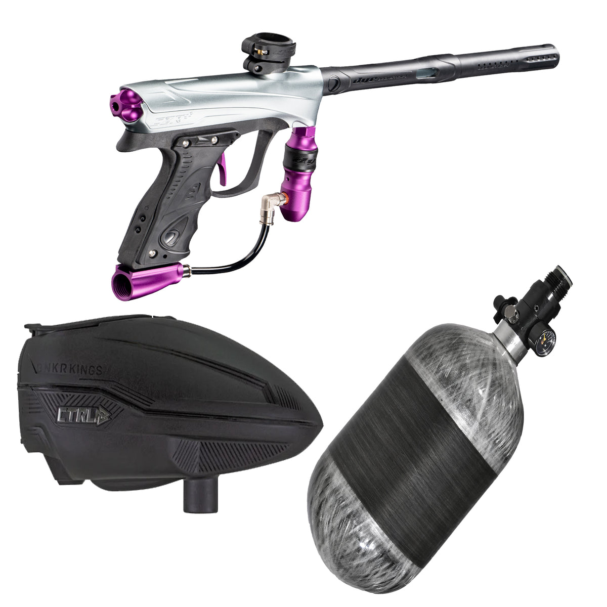 Fun On The Run Paintball DYE CZR+ Pro Package paintball pod pack