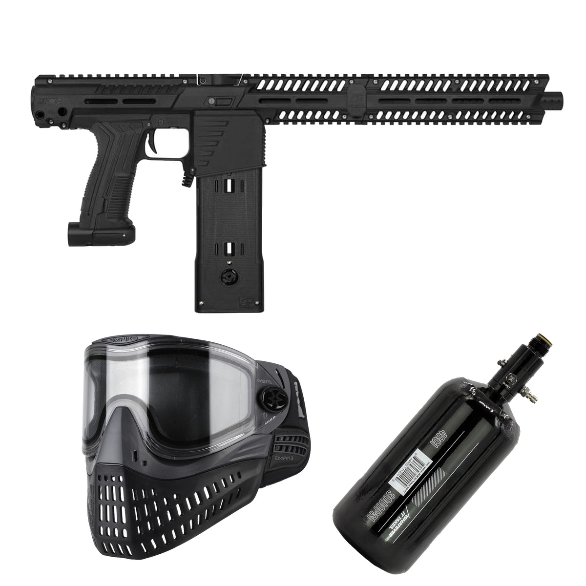 Fun On The Run Paintball Planet Eclipse EMF100 Mag Fed Core Package paintball pod pack