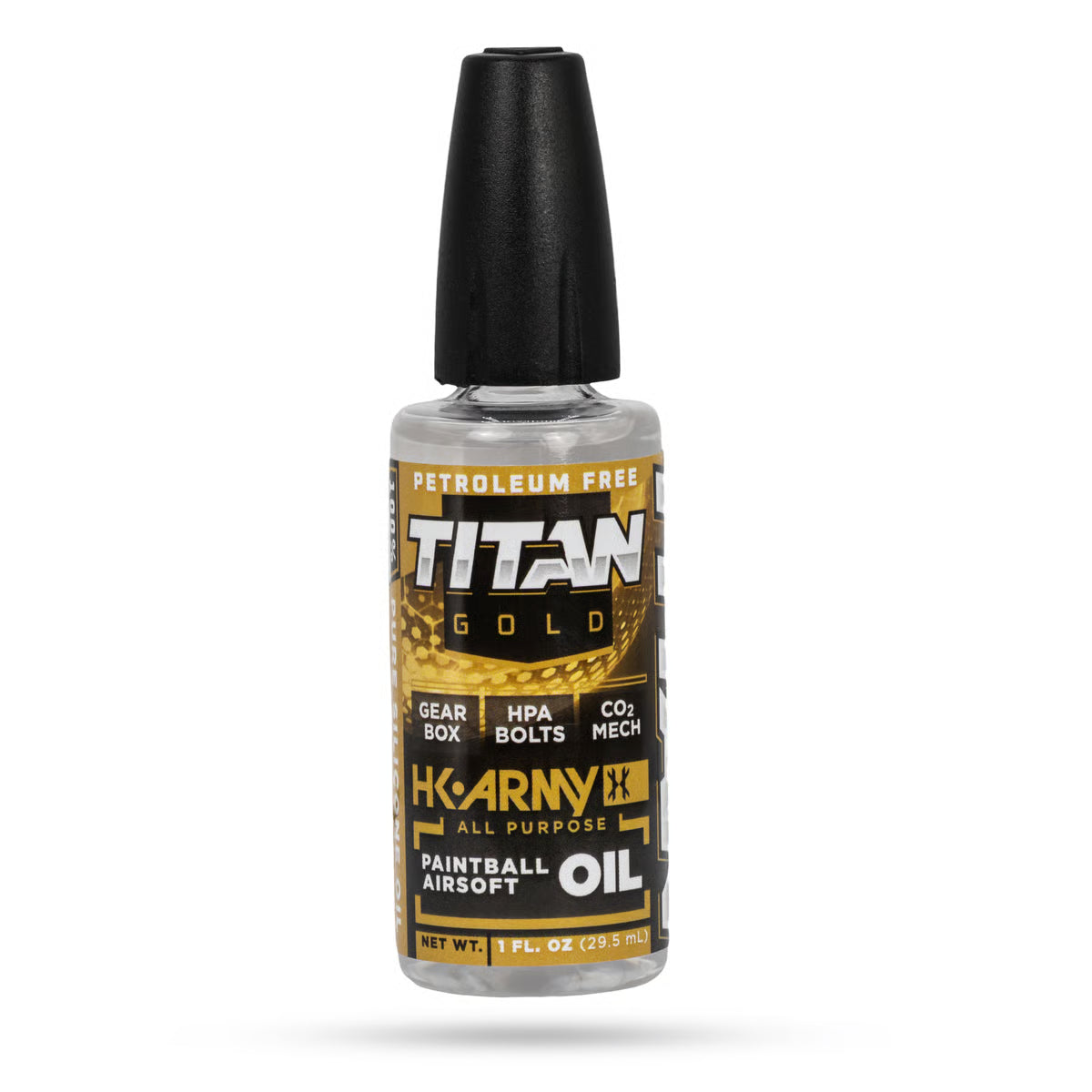 HK Army Paintball / Airsoft ProGlide Titan Gold Silicone Oil 1oz