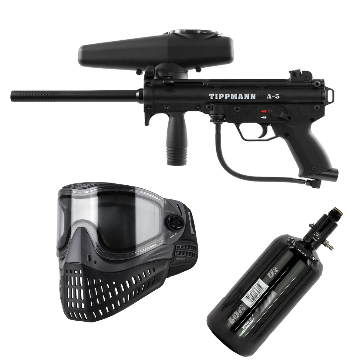 Fun On The Run Paintball Tippmann A-5 Core Package paintball pod pack