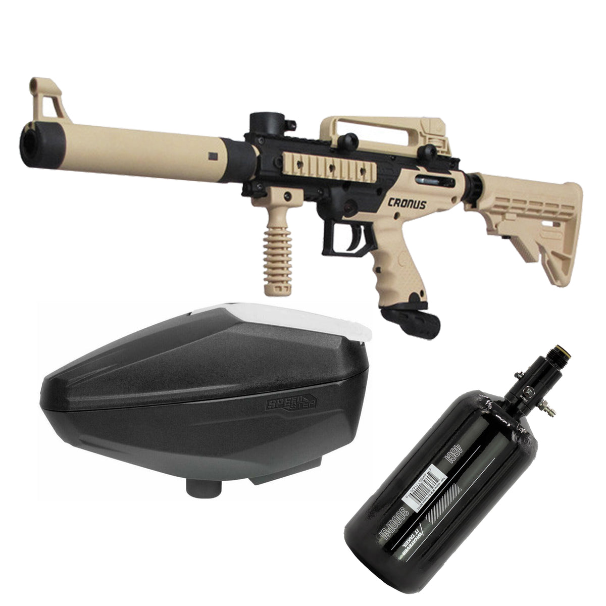 Fun On The Run Paintball Tippmann Cronus Tactical Core Package paintball pod pack